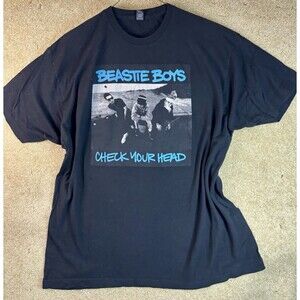 Beastie Boys Check Your Head T-Shirt Tultex Hip Hop Size XXL Faded